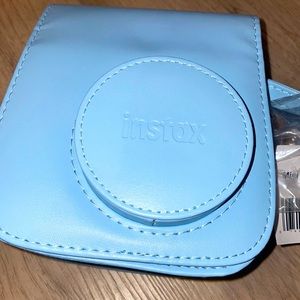 Instax blue camera case with strap new